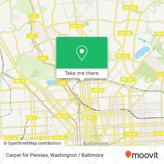 Mapa de Carpet for Pennies, 2514 Maryland Ave