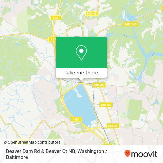 Beaver Dam Rd & Beaver Ct NB map