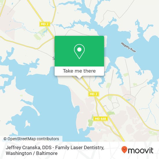 Mapa de Jeffrey Cranska, DDS - Family Laser Dentistry, 877 Baltimore Annapolis Blvd
