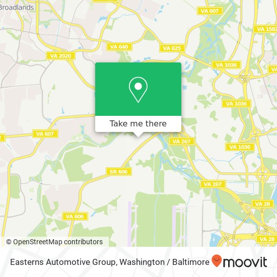 Mapa de Easterns Automotive Group, 22705 Commerce Center Ct