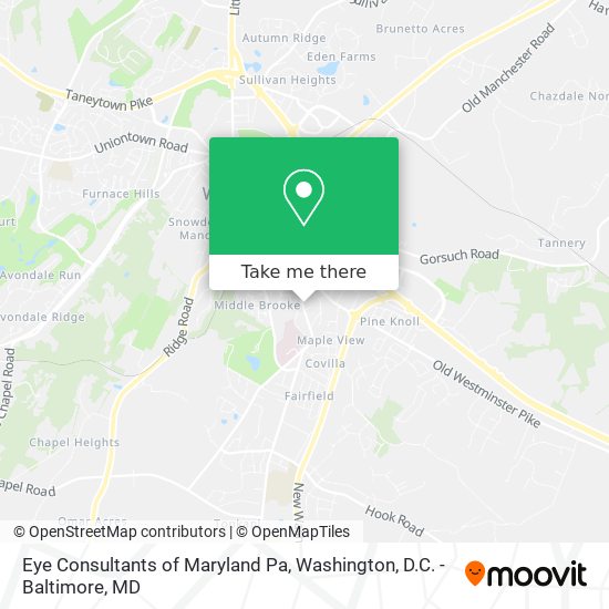 Mapa de Eye Consultants of Maryland Pa