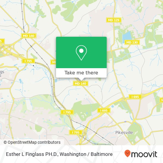 Esther L Finglass PH.D., 9199 Reisterstown Rd map