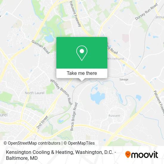 Kensington Cooling & Heating map