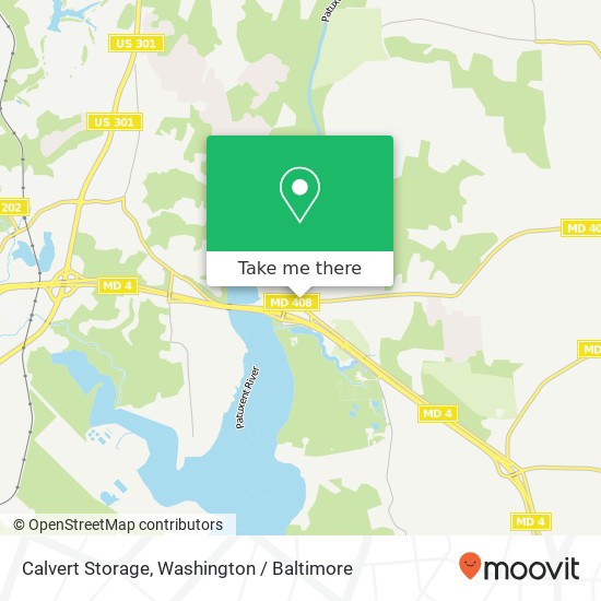 Calvert Storage, 1382 Marlboro Rd map