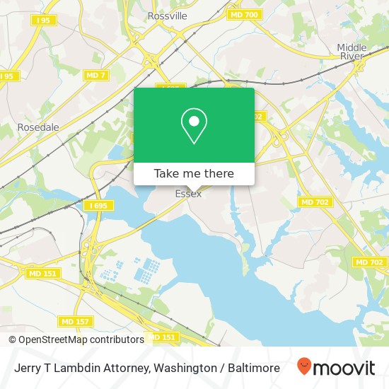 Mapa de Jerry T Lambdin Attorney, 427 Eastern Blvd