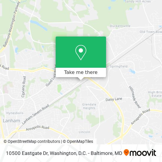 10500 Eastgate Dr map
