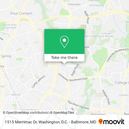 1515 Merrimac Dr map