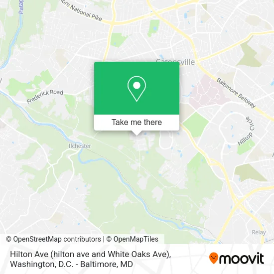Hilton Ave (hilton ave and White Oaks Ave) map
