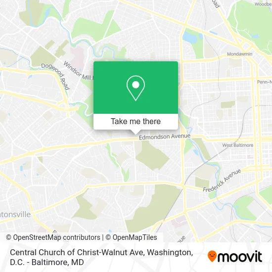 Central Church of Christ-Walnut Ave map