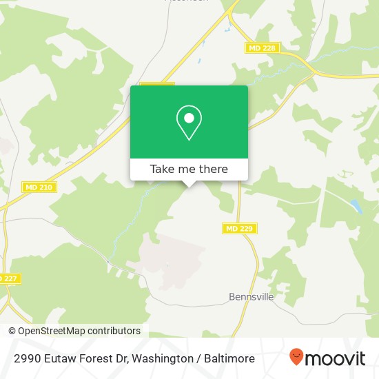 Mapa de 2990 Eutaw Forest Dr, Waldorf, MD 20603