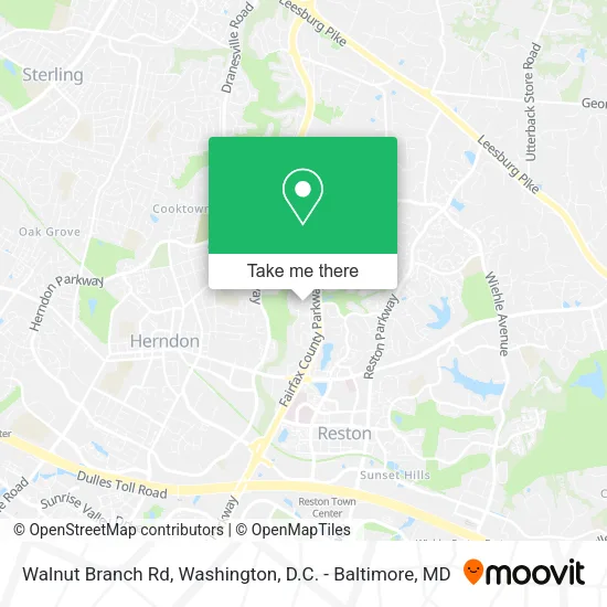 Mapa de Walnut Branch Rd