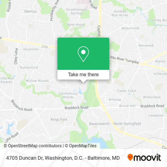 Mapa de 4705 Duncan Dr