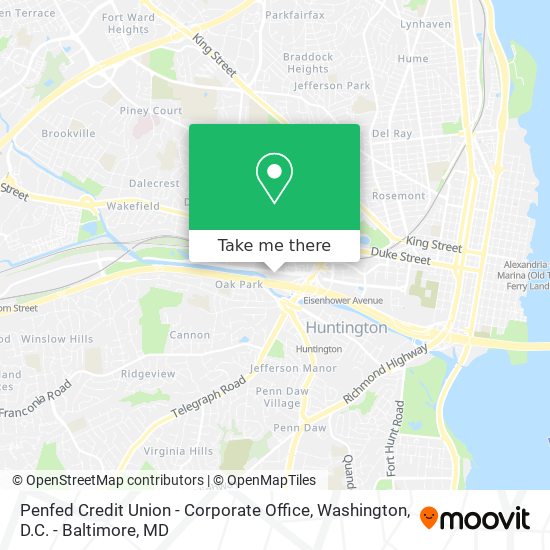 Penfed Credit Union - Corporate Office map