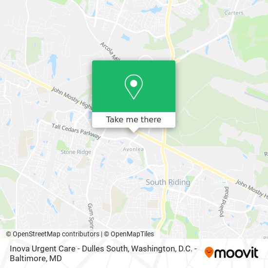 Inova Urgent Care - Dulles South map