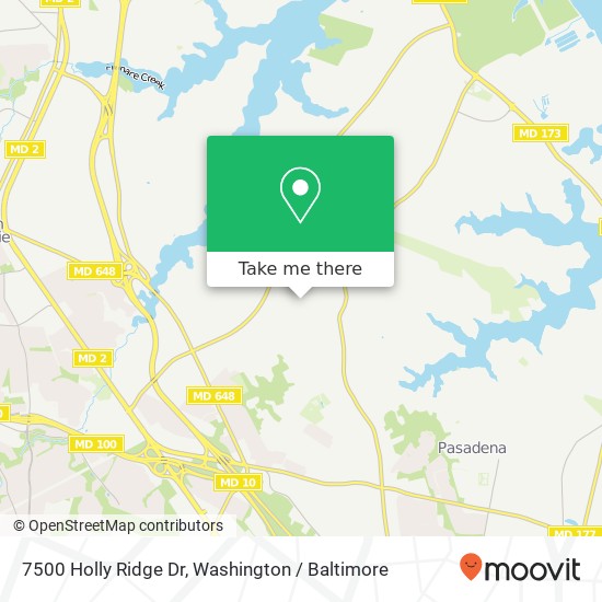 7500 Holly Ridge Dr, Glen Burnie, MD 21060 map