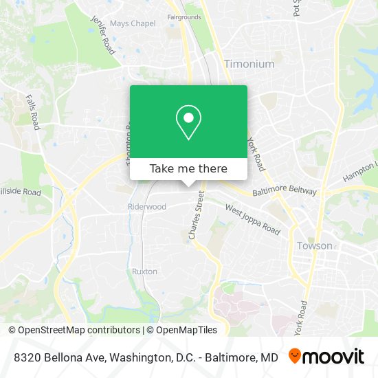 Mapa de 8320 Bellona Ave