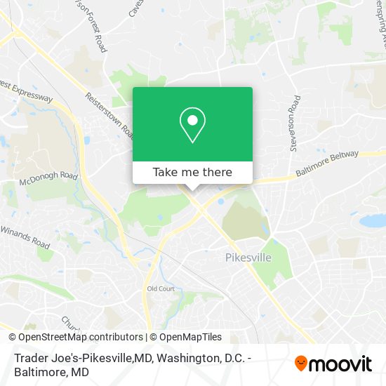 Trader Joe's-Pikesville,MD map