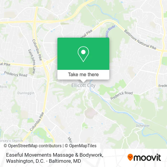 Easeful Movements Massage & Bodywork map