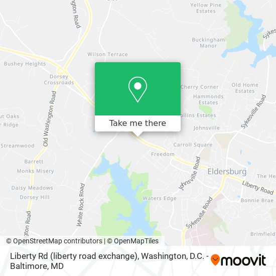 Liberty Rd (liberty road exchange) map