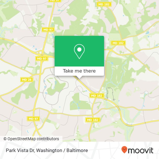 Mapa de Park Vista Dr, Silver Spring, MD 20906