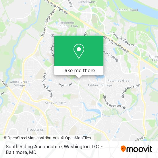 Mapa de South Riding Acupuncture