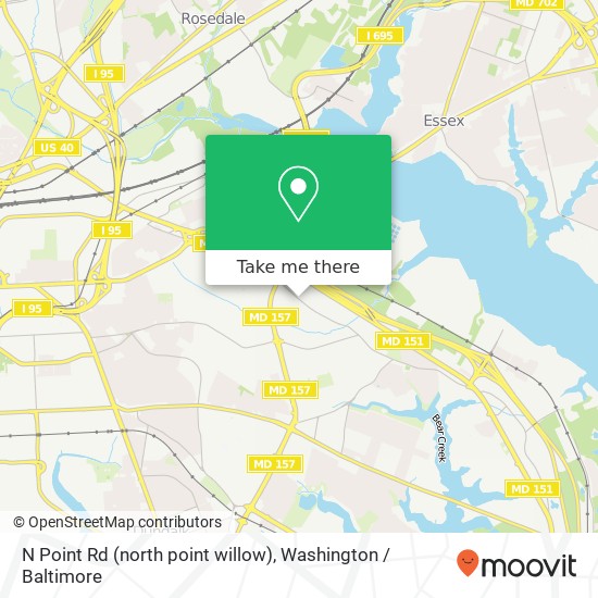 N Point Rd (north point willow), Dundalk, MD 21222 map
