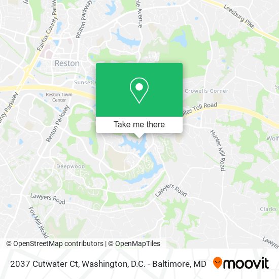 Mapa de 2037 Cutwater Ct