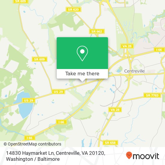 14830 Haymarket Ln, Centreville, VA 20120 map