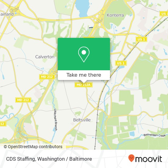 CDS Staffing, 4600 Powder Mill Rd map