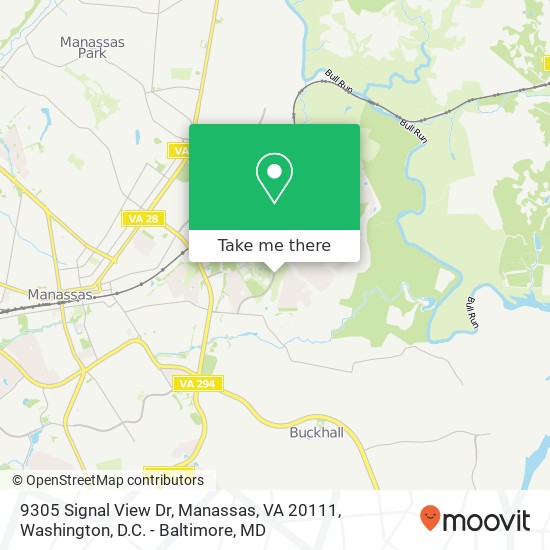 9305 Signal View Dr, Manassas, VA 20111 map