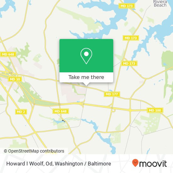 Mapa de Howard I Woolf, Od, 2446 Mountain Rd