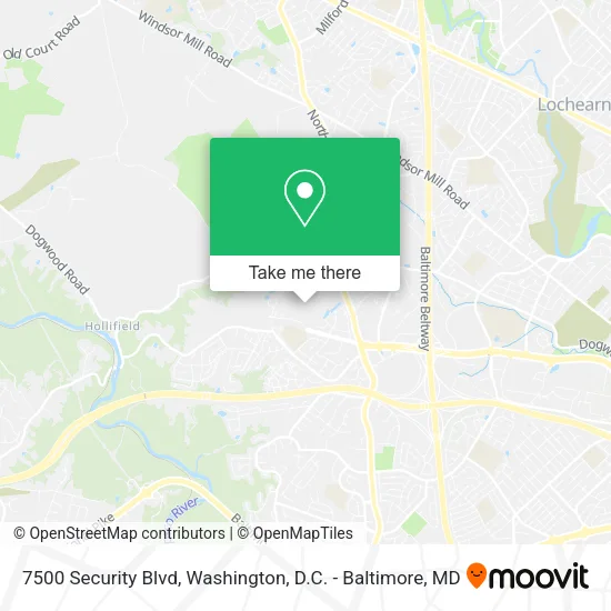 7500 Security Blvd map