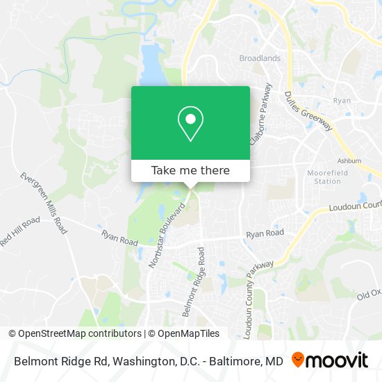 Belmont Ridge Rd map