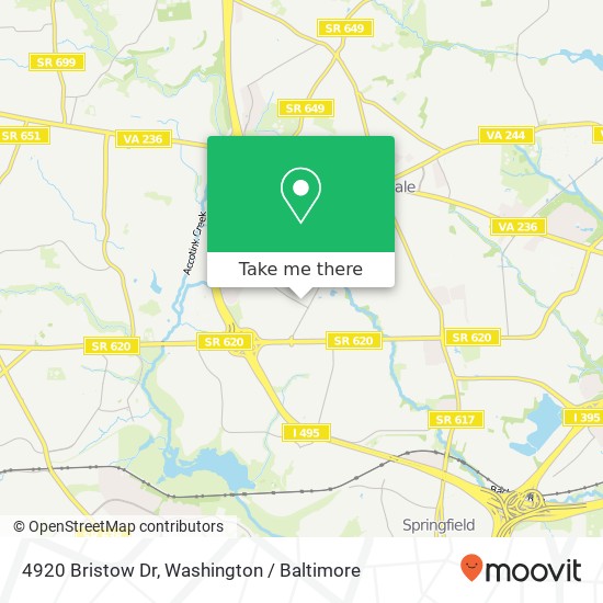 4920 Bristow Dr, Annandale, VA 22003 map
