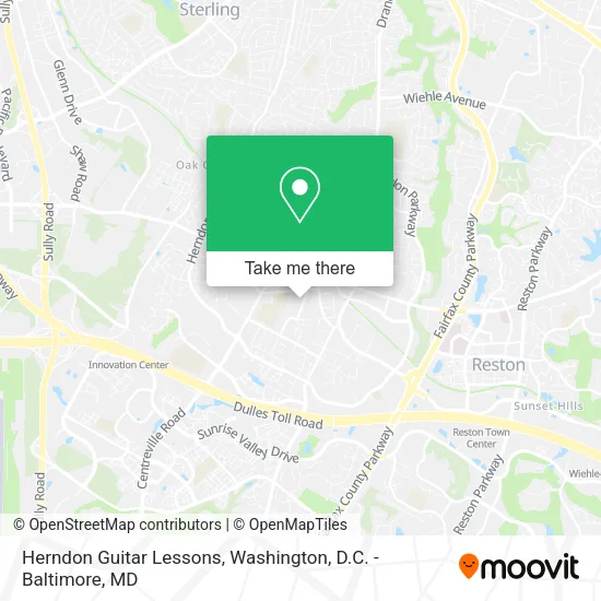 Herndon Guitar Lessons map