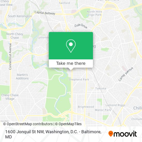 Mapa de 1600 Jonquil St NW