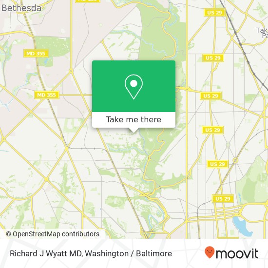 Richard J Wyatt MD, 2745 Brandywine St NW map