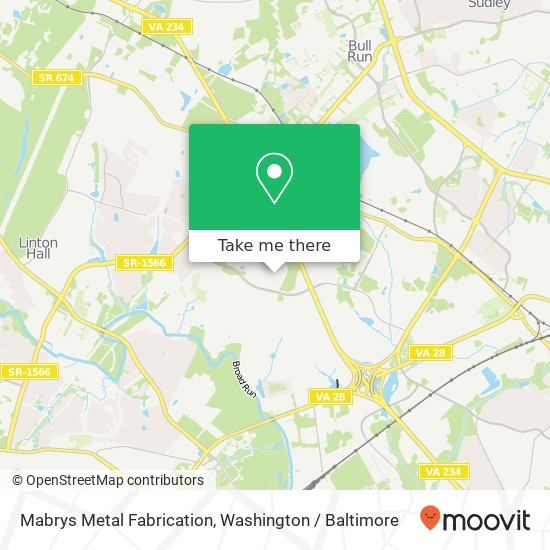 Mapa de Mabrys Metal Fabrication