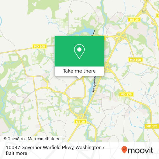 10087 Governor Warfield Pkwy, Columbia, MD 21044 map