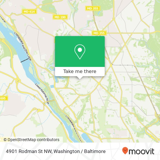 4901 Rodman St NW, Washington, DC 20016 map