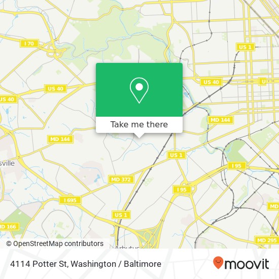 4114 Potter St, Baltimore, MD 21229 map