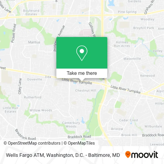 Mapa de Wells Fargo ATM