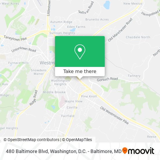 480 Baltimore Blvd map