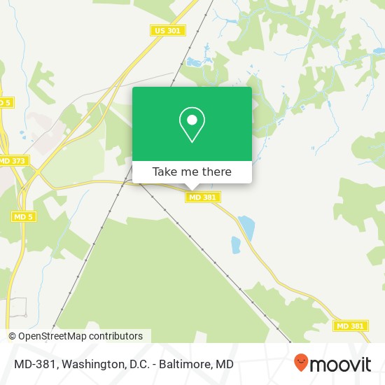 MD-381, Brandywine, MD 20613 map