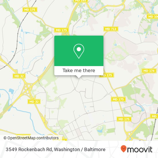 Mapa de 3549 Rockenbach Rd, Fort Meade, MD 20755