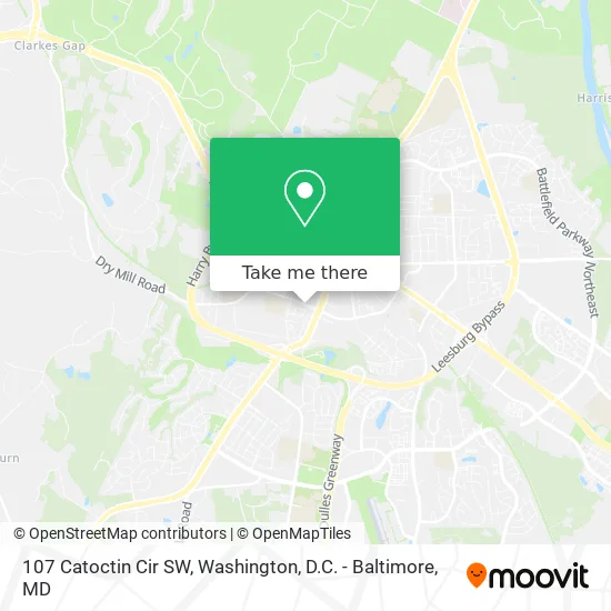 107 Catoctin Cir SW map