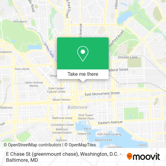 E Chase St (greenmount chase) map