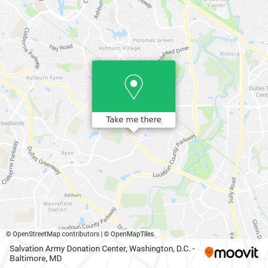 Mapa de Salvation Army Donation Center