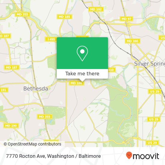 7770 Rocton Ave, Chevy Chase, MD 20815 map