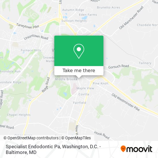 Specialist Endodontic Pa map